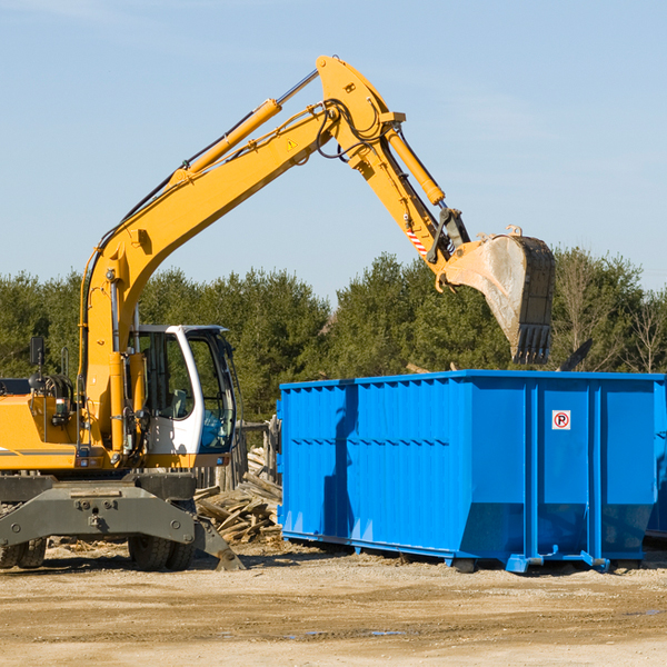 are there any restrictions on where a residential dumpster can be placed in West Ridge AR